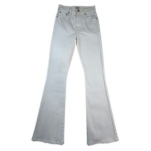 Citizens of Humanity Lilah High Rise Flare Jeans White Denim Slim Fit 24